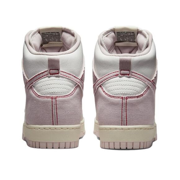 Nike Mens Size 10 Dunk High 1985 Barely Rose White Shoes Sneakers DQ8799 100 NEW
